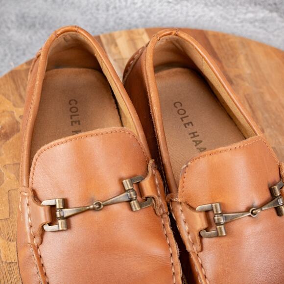 Cole Haan C35784 Wyatt Brown Leather Bit Driver Loafer Shoes Men's Size 7 M - Picture 6 of 9